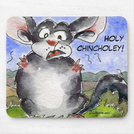 Heilige Chincholey Chinchilla Mousepad Muismat (Voorkant)