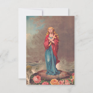 Heilige Christina van Bolsena devotionele Heilige  Bedankkaart