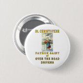 HEILIGE CHRISTOPEL RONDE BUTTON 5,7 CM (Voorkant /achterkant)