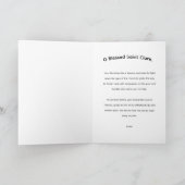 Heilige Clare van Assisi, dank u kaart (Binnen)