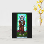 Heilige Clare van Assisi notecard Kaart (Gele Bloem)