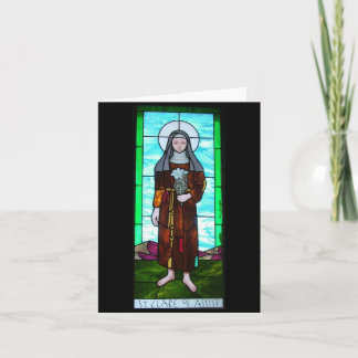 Heilige Clare van Assisi notecard Kaart