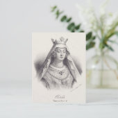 Heilige Clotilde tweede vrouw van Clovis Briefkaart (Staand voorkant)