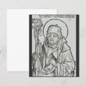Heilige Columba van Iona Heilig Keltisch Grafisch  (Voorkant / Achterkant)