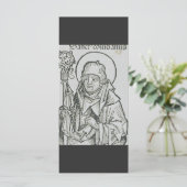 Heilige Columba van Iona Heilig Keltisch Grafisch  (Staand voorkant)