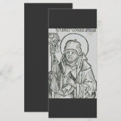 Heilige Columba van Iona Heilig Keltisch Grafisch  (Voorkant / Achterkant)