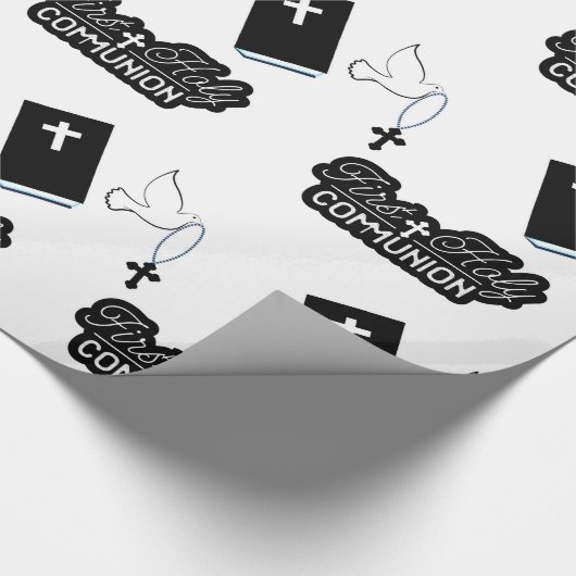 Heilige Communie Christening Cadeaupapier (Hoek)