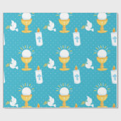Heilige Communie Christening Cadeaupapier (Vlak)