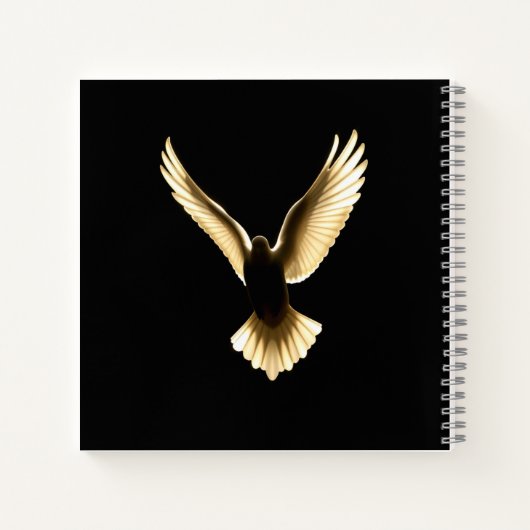 Heilige Communie, duif, Notitieboek (Achterkant)