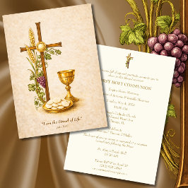 Heilige Communie Eucharistie Kelk Uitnodiging