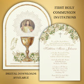 Heilige Communie Goddelijke Barmhartigheid Bloem Kaart