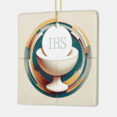 Heilige Communie Hostie en Chalice Ornament (Links)