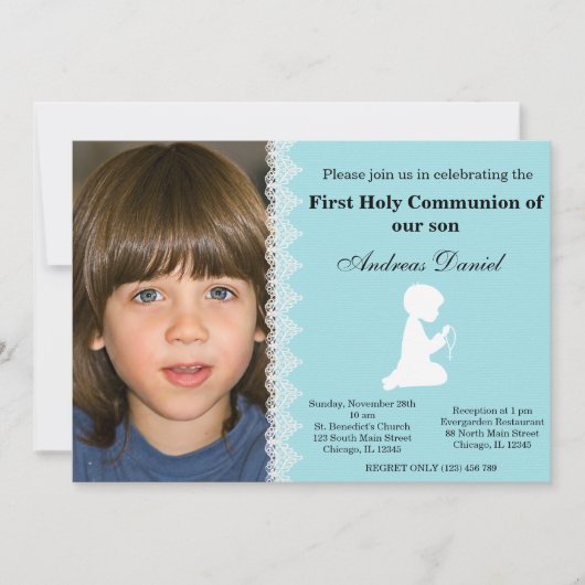Heilige Communie Kaart (Voorkant)