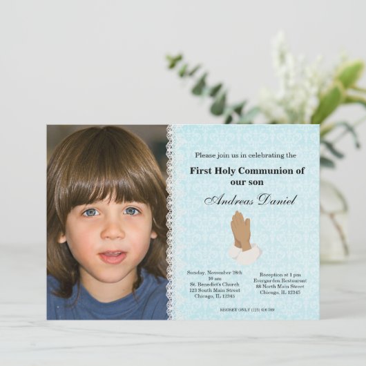 Heilige Communie Kaart (Staand voorkant)