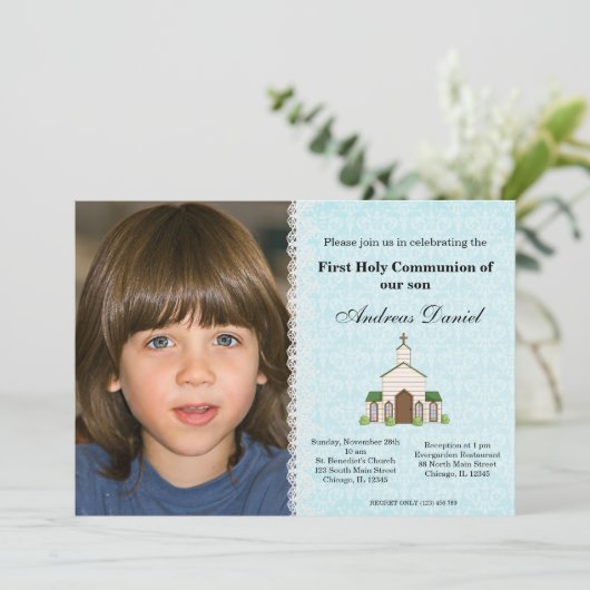 Heilige Communie Kaart (Staand voorkant)