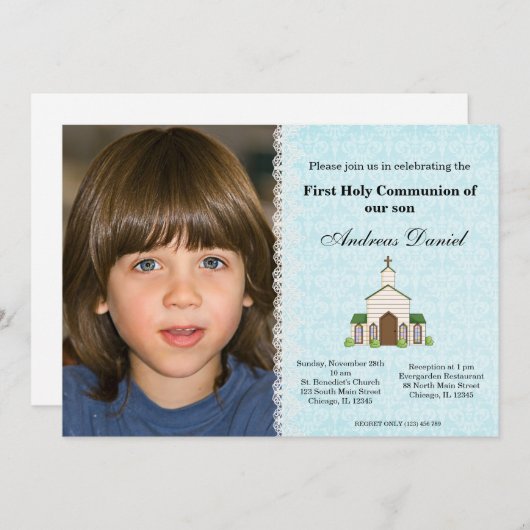 Heilige Communie Kaart (Voorkant / Achterkant)