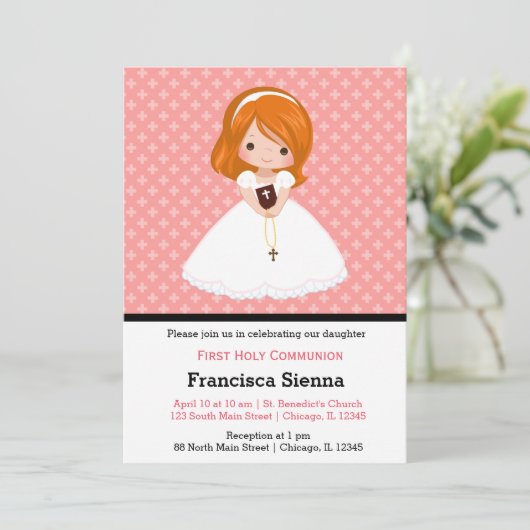 Heilige Communie Kaart (Staand voorkant)