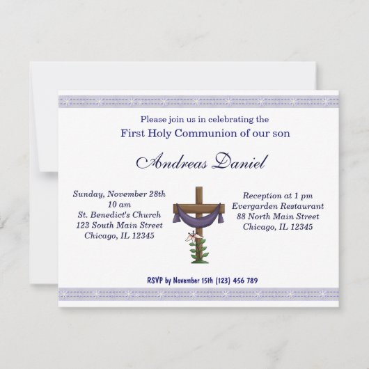 Heilige Communie Kaart (Voorkant)