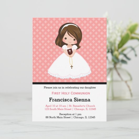 Heilige Communie Kaart (Staand voorkant)