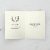 Heilige Communie Maria Jezus Floral Feestdagen Kaart (Binnen)