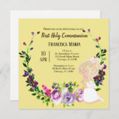 Heilige Communie met * kies achtergrondkleur Kaart (Voorkant / Achterkant)