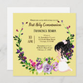 Heilige Communie met * kies achtergrondkleur Kaart (Voorkant / Achterkant)