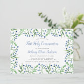 Heilige Communie of bevestiging van bosbessen in d Kaart (Staand voorkant)