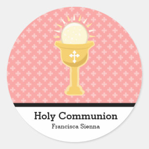 Heilige Communie Ronde Sticker
