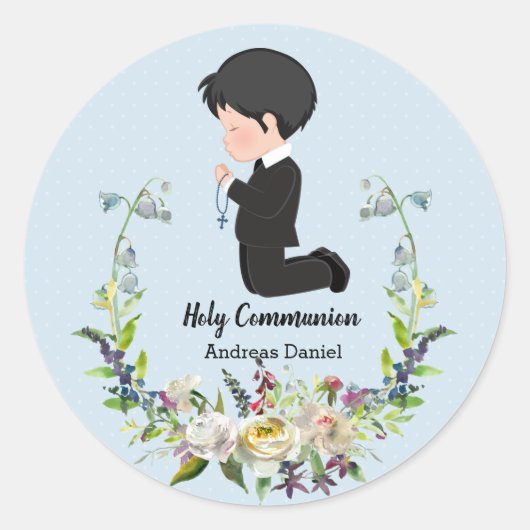 Heilige Communie Ronde Sticker (Voorkant)