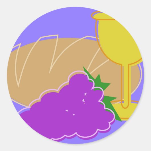 Heilige Communie Ronde Sticker (Voorkant)