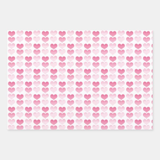 Heilige Communie Roze Kruis Harten en Stippen Inpakpapier Vel (Voorkant 2)