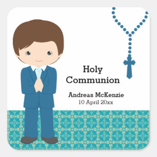 Heilige Communie Vierkante Sticker