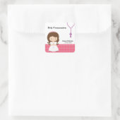 Heilige Communie Vierkante Sticker (Tas)