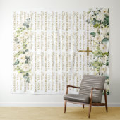 Heilige Communie Witte Bloem Step & Repeat Achterg Wandkleed (In Situ (horizontaal))