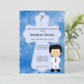 Heilige Communiejongen Kaart (Staand voorkant)