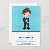 Heilige Communiejongen Kaart (Voorkant / Achterkant)