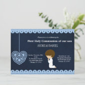 Heilige Communion Lace Kaart (Staand voorkant)