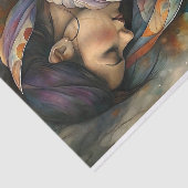 Heilige contemplatie decoupage tissuepapier (Detail)