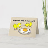 Heilige Crap! Pete, is dat u? Bruin Feestdagen Kaart (Voorkant)