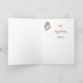 Heilige Crap u is hoe Oud? De Leuke Uil van de Kaart (Binnen)