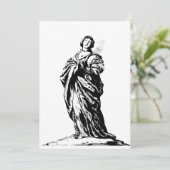 Heilige Cunera van Rhenen maagd en martelaar Kaart (Staand voorkant)