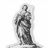 Heilige Cunera van Rhenen maagd en martelaar Sticker (Voorkant)