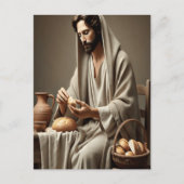 Heilige daad van Jezus die brood breekt Briefkaart (Voorkant)