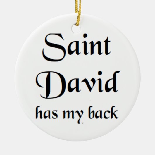 heilige David Keramisch Ornament (Voorkant)