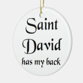 heilige David Keramisch Ornament (Links)