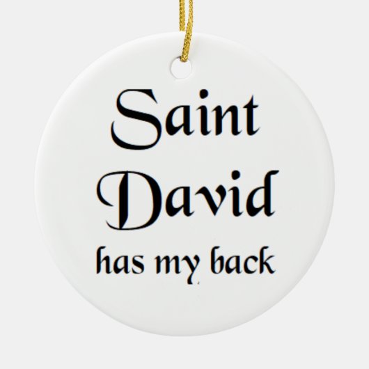 heilige david keramisch ornament (Voorkant)