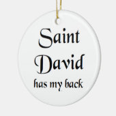 heilige david keramisch ornament (Links)