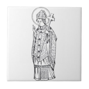 Heilige Deiniol Abt en bisschop Tegeltje