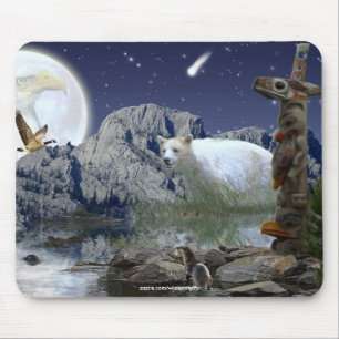 Heilige Dieren Haida Spirit Wildlife Mousepad Muismat