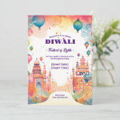 Heilige Diwali-reflectie Kaart (Staand voorkant)